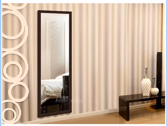 최고 판매 플라스틱 랩 거울 전신 바닥 거울 침실 의류 매장